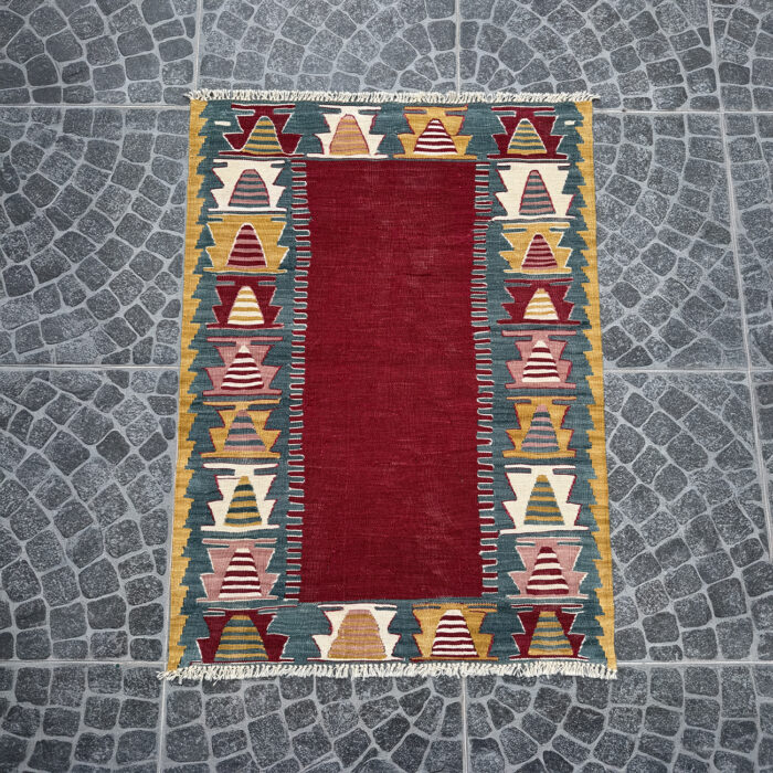 Vintage Handwoven Kilim from Denizli nomarugs 2