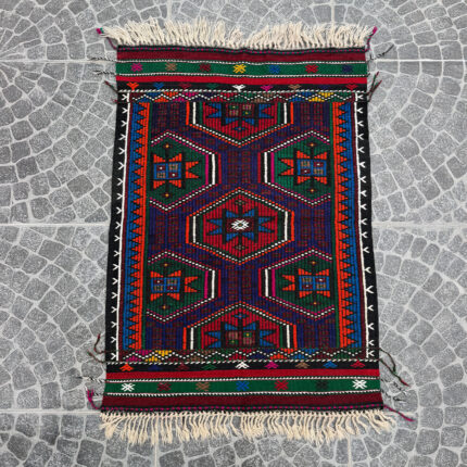 Vintage Denizli Kilim - 2.89x4.00 ft nomarugs 2