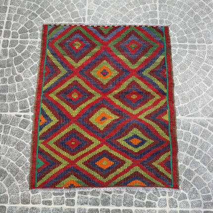 Vintage Turkish Kilim, Oushak Rug - 3.38x4.00ft nomarugs 2