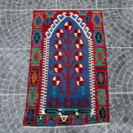 Vintage Turkish Kilim - 3.35x5.02ft nomarugs 2