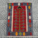 Vintage Turkish Kilim - 3.28x4.33ft nomarugs 2