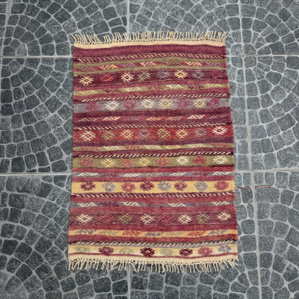 Vintage Turkish Kilim - 2.62x3.54 ft nomarugs 2