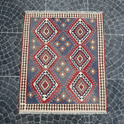 Turkish Vintage Rug - 3.64 x 4.33 ft nomarugs 2'