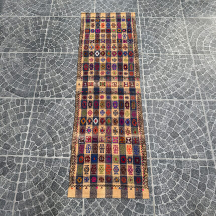 Vintage Adana Kilim - 2.33x7.22 ft nomarugs 2