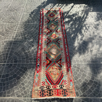 Vintage Kilim Rug - 2.33x8.37 ft nomarugs 2