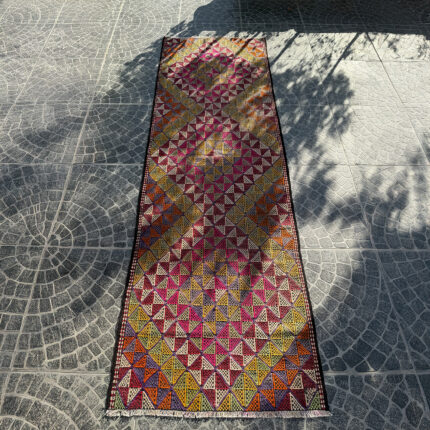 Vintage Kilim Rug - 3.05x9.42 ft nomarugs 2