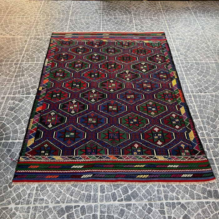 Vintage Kilim Rug – 6.30x7.71 ft nomarugs 2